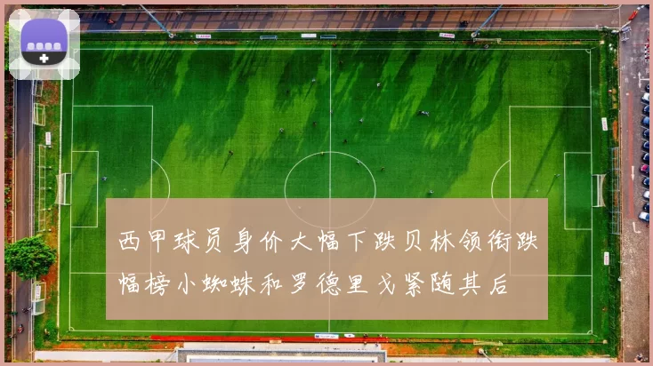 西甲球员身价大幅下跌贝林领衔跌幅榜小蜘蛛和罗德里戈紧随其后